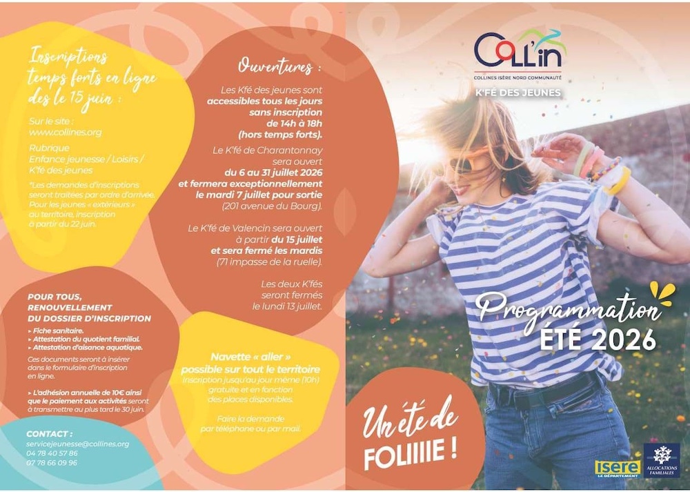 k'fé des jeunes été 2026