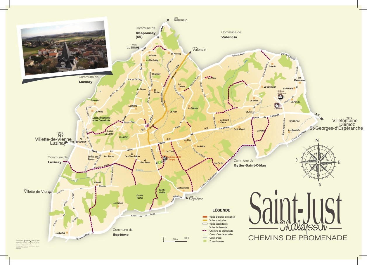 Saint Just sentiers de promenade